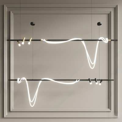 现代吊灯3D模型下载